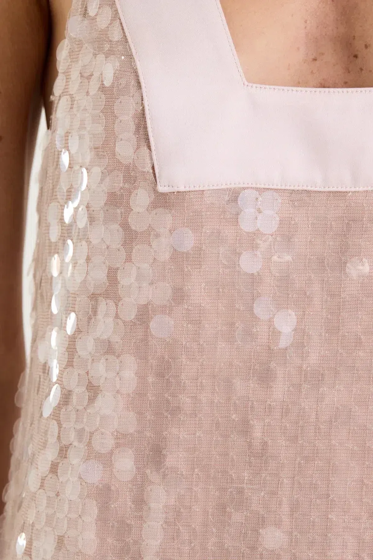 Henne Leanna Sequin Dress Shimmer Pink Size 12 - Image 6