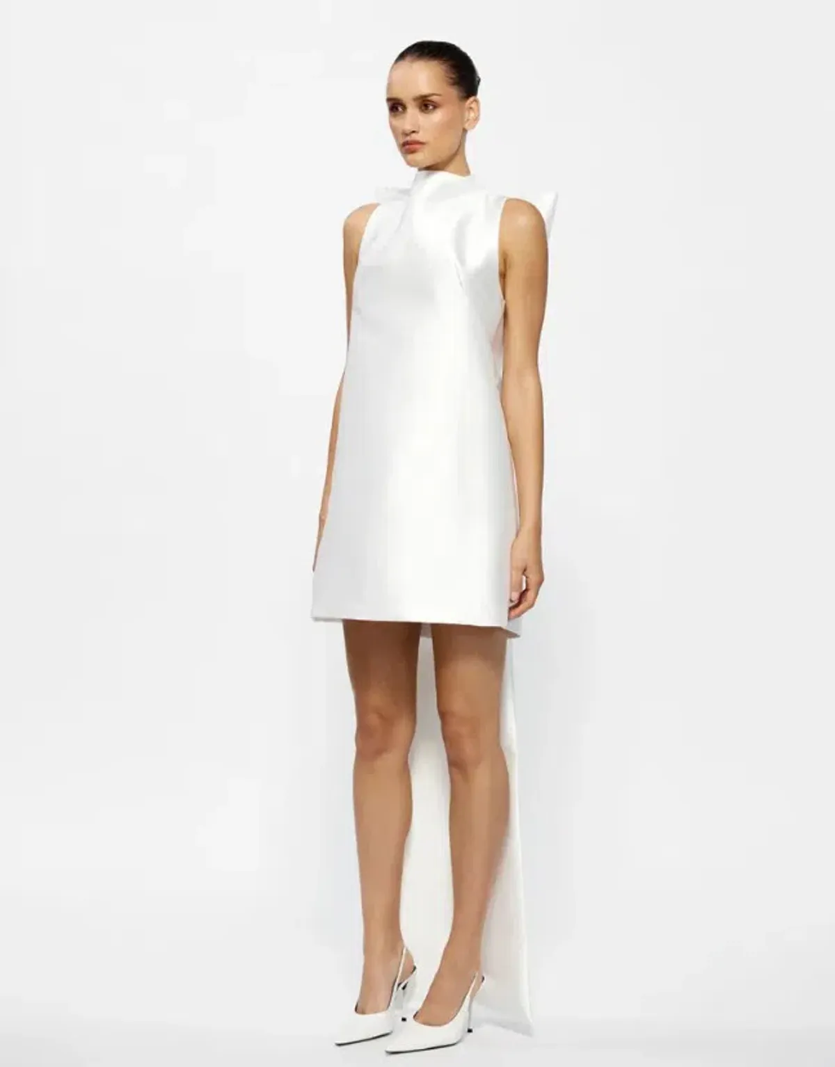 Effie Kats Jorja Mini Dress Ivory White Size L / Au 12 - Image 3