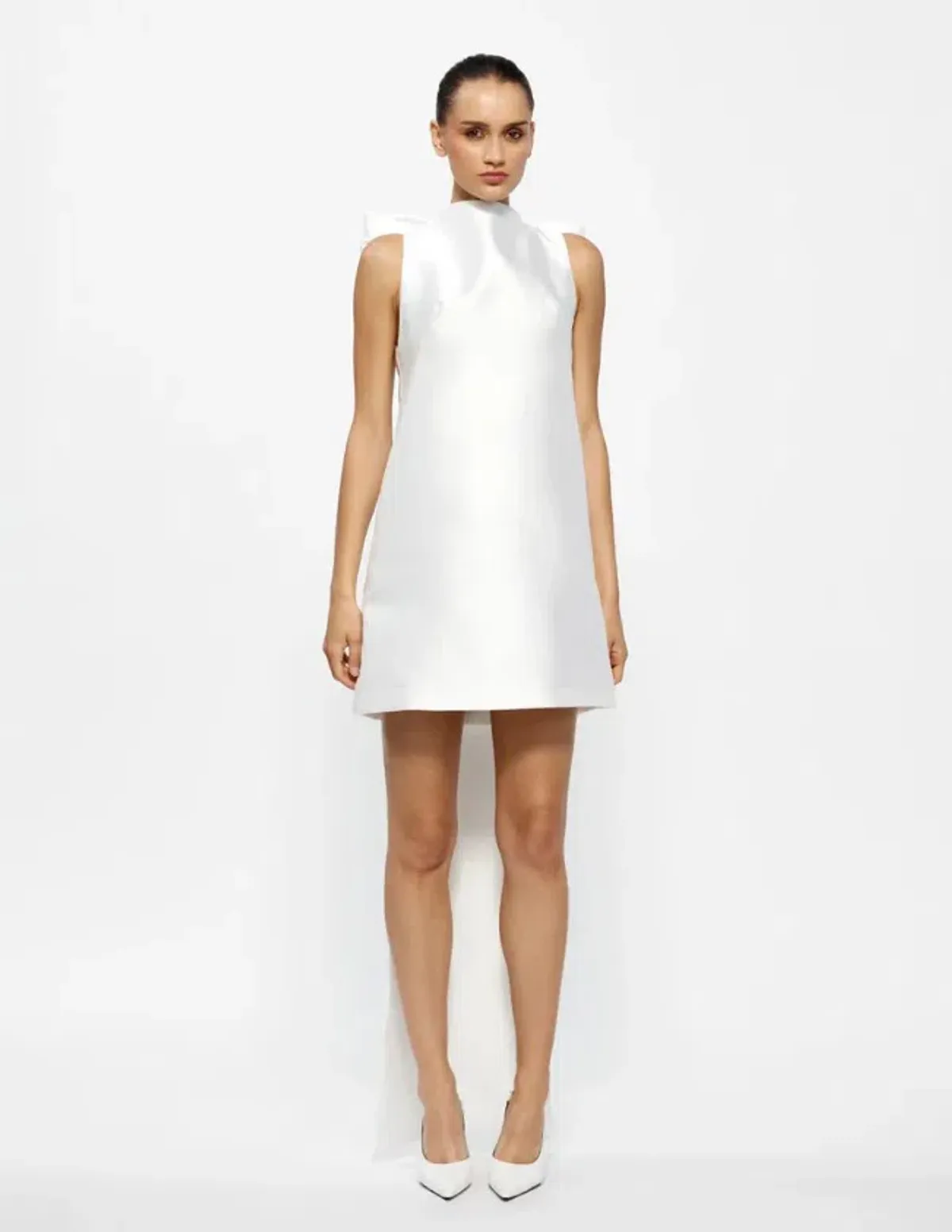 Effie Kats Jorja Mini Dress Ivory White Size L / Au 12 - Image 2