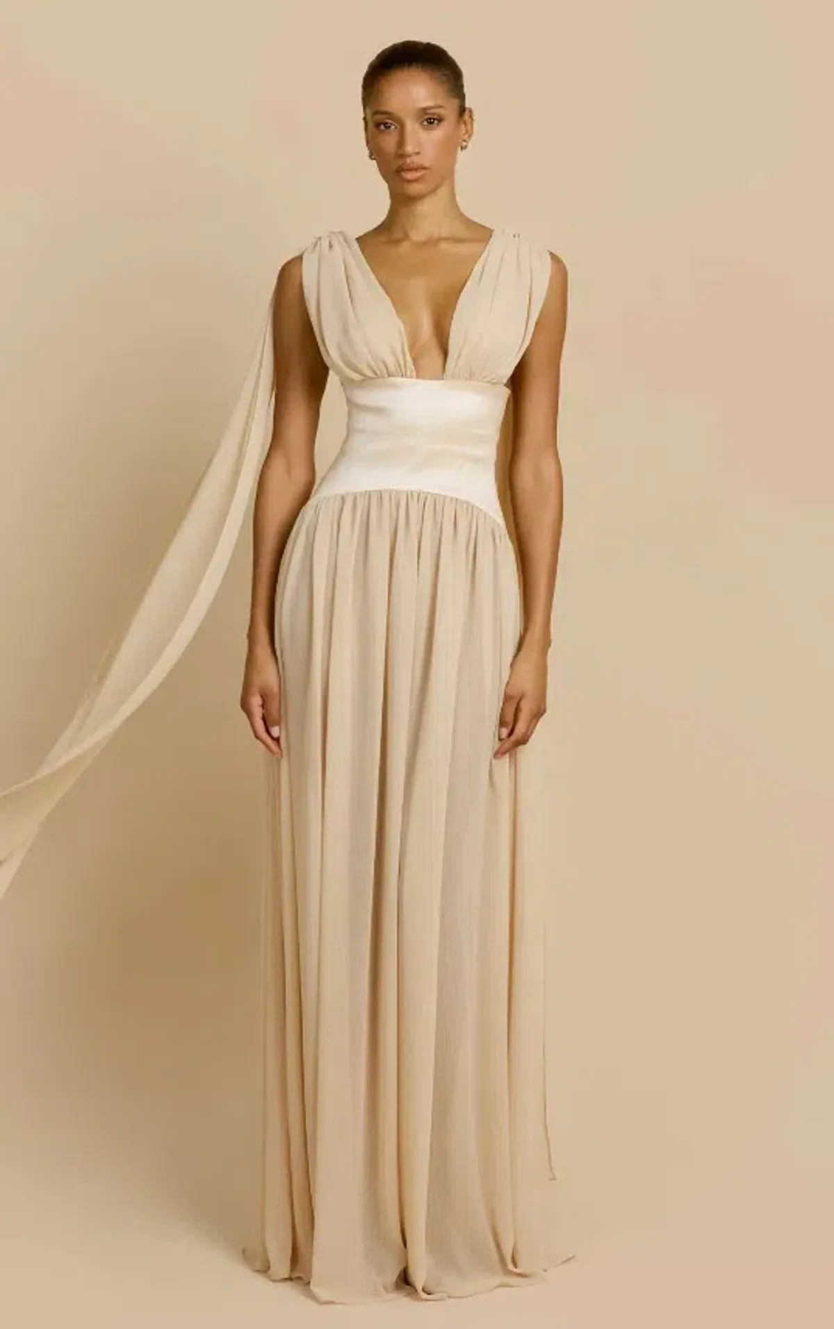 Arcina Ori Ramona Maxi Dress Champagne Size S / AU 8 - Image 1