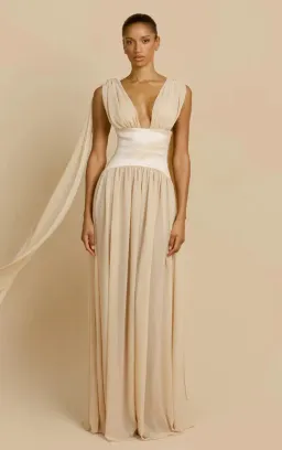 Arcina Ori Ramona Maxi Dress Champagne Size M / AU 10 for rent on The Volte - image 1