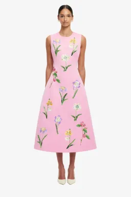 Leo Lin Cleo Embellished Midi Dress  for rent on The Volte - image 1