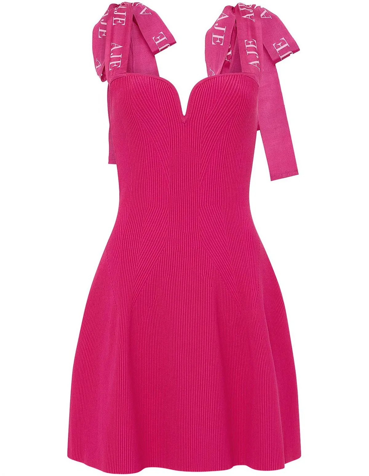 Aje Amber knit dress pink sz XL - Image 3