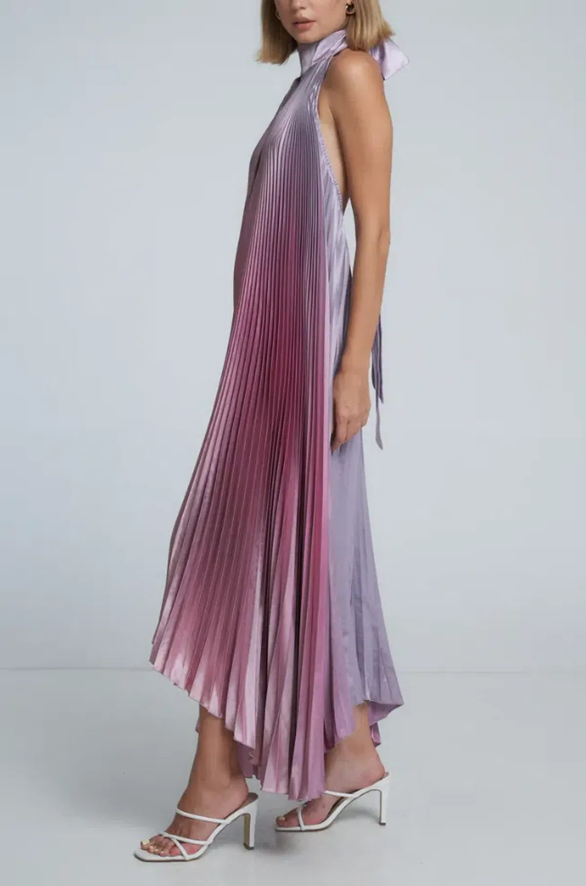 L’Idee Opera Gown Mauve Ombre - Image 2