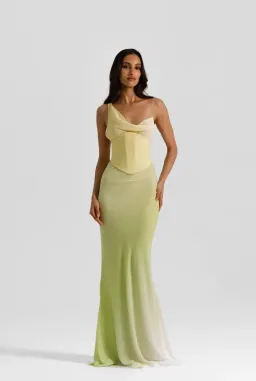 HALLIE GOWN | CITRUS - SIZE 8 for rent on The Volte - image 1