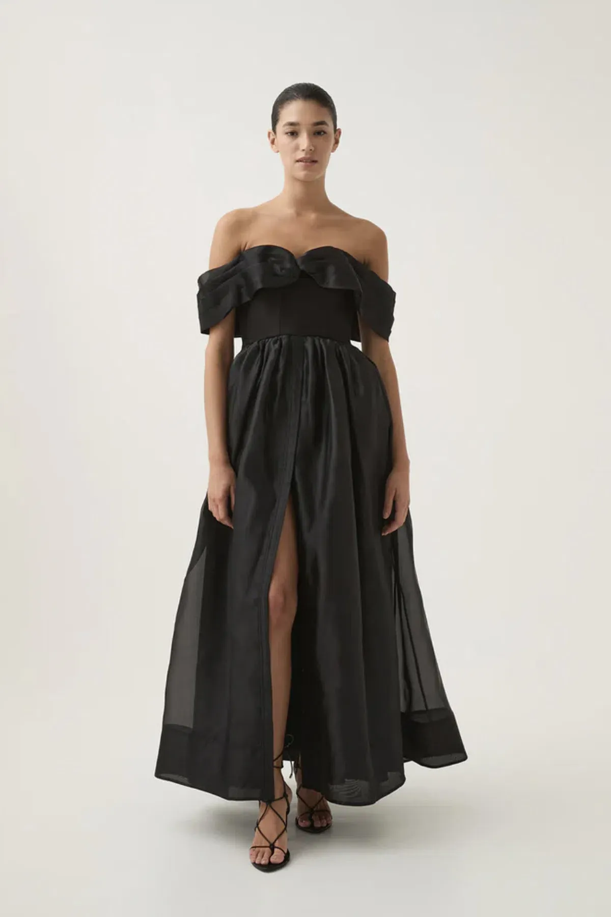 Aje Cordelia Corseted Maxi Dress size 16 black - Image 2