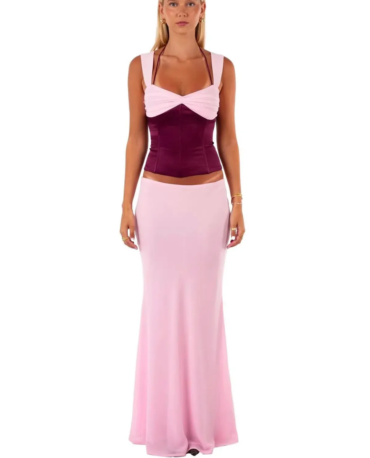 I Am Delilah Scarlett set in berry size 8 - Image 1