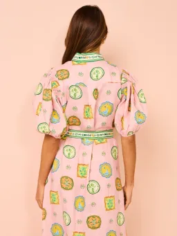 Alemais Porcelain Shirtdress size 14 Pink  for rent on The Volte - image 5