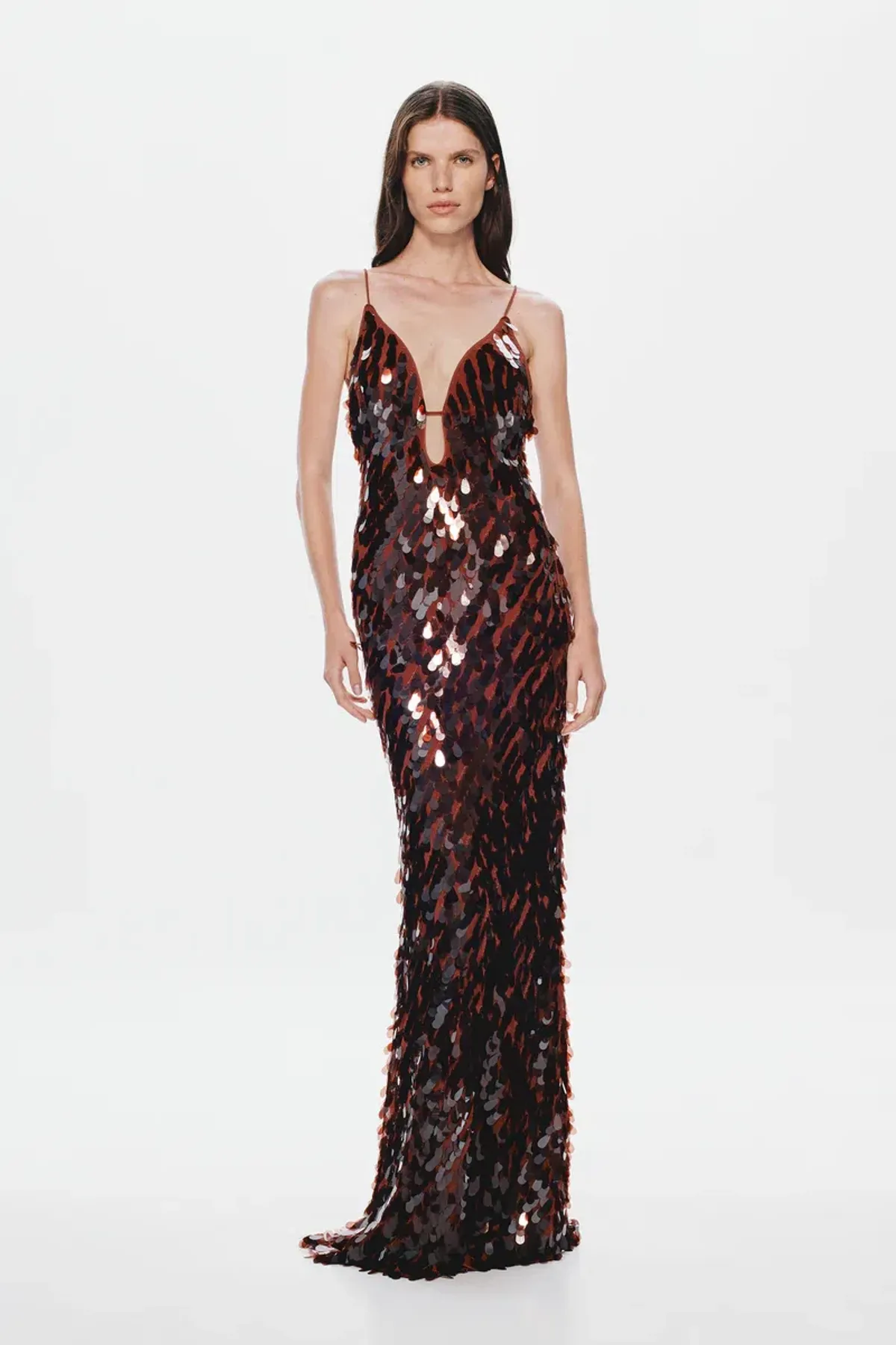 Misha Saphire Sequin Dress XS Fig - Image 1