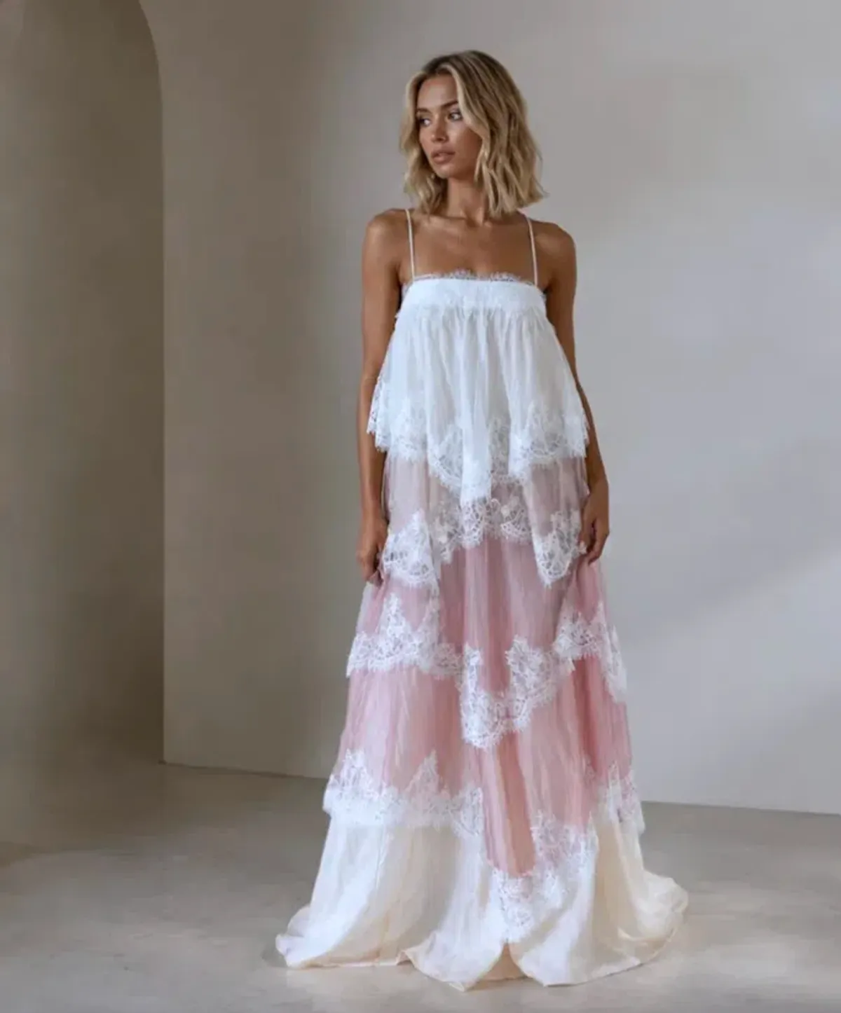Aje Ophelia Lace Gown in Multi Size AU10 - Image 4