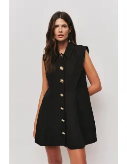Aje Sacha Mini Dress Black size 8 for rent on The Volte - image 1