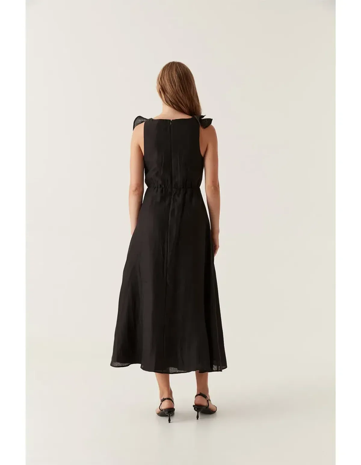 Aje Genesis Midi Dress Black size 8 - Image 3