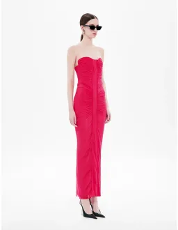 Misha Pink Strapless dress Small for rent on The Volte - image 3