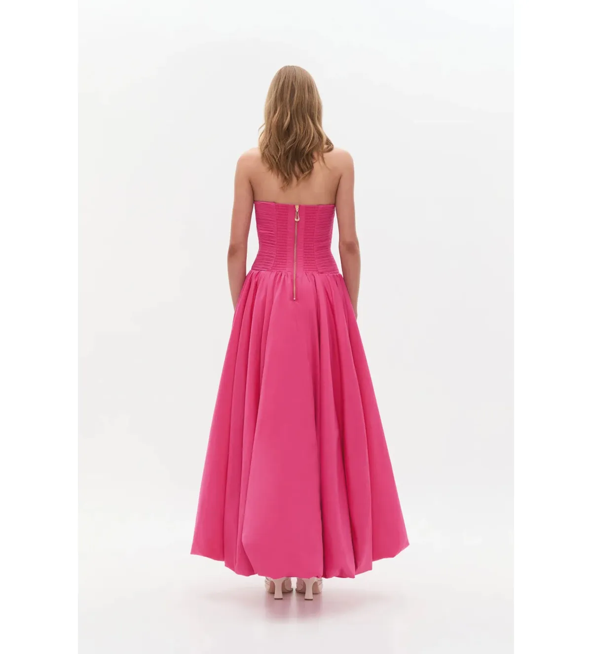 Aje Estelle Gown Cerise Pink Size AU 10 - Image 3