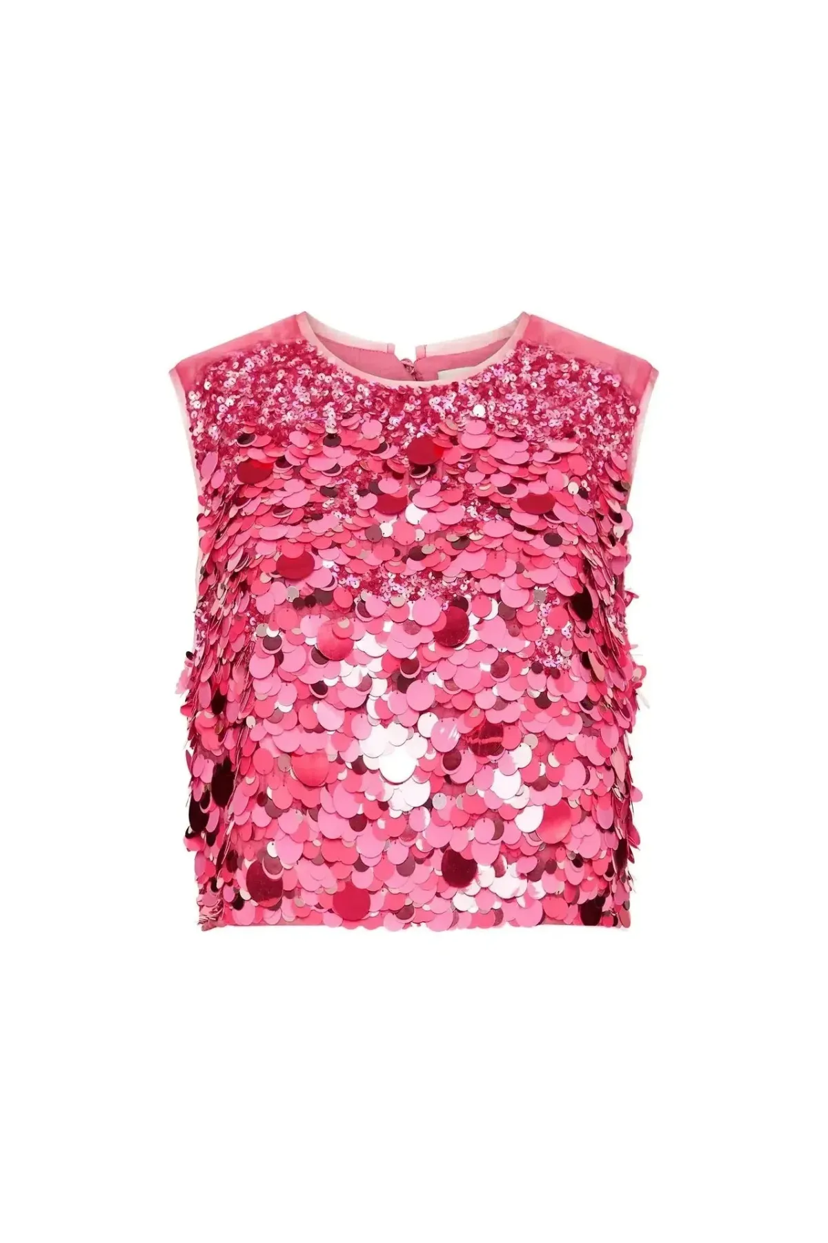 AJE CELESTE SEQUIN TOP & CHERIE SEQUIN SKIRT SET PINK SIZE 16 - Image 5