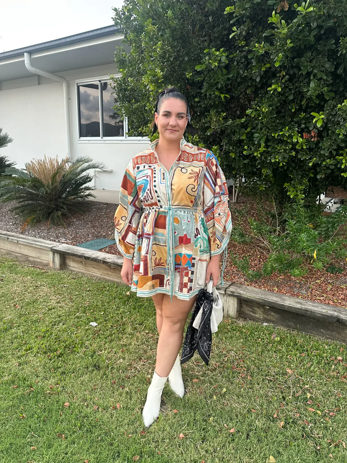 ALEMAIS- Michelle Mini Dress- Multi- Size 12 - Image 1