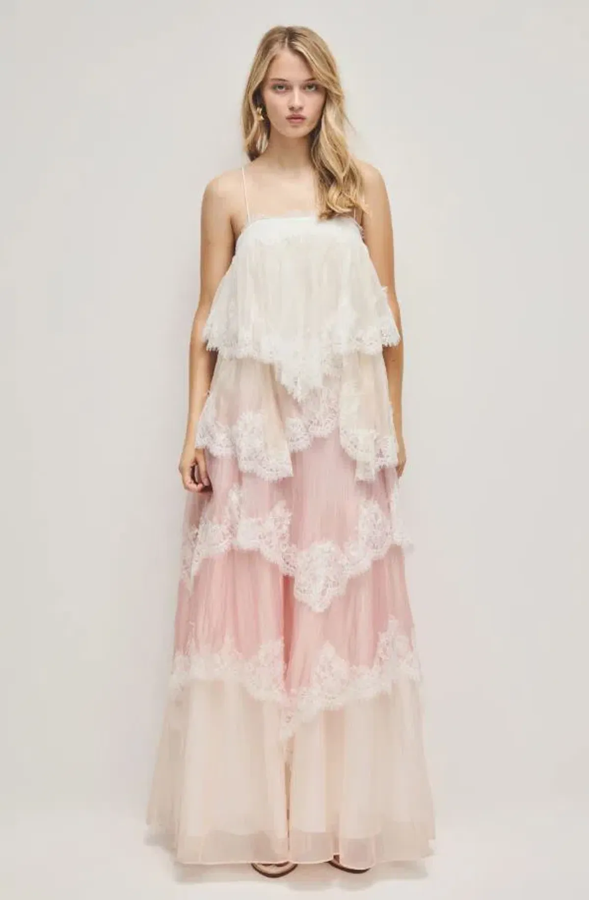 Aje Ophelia Lace Gown Pink 6  - Image 1
