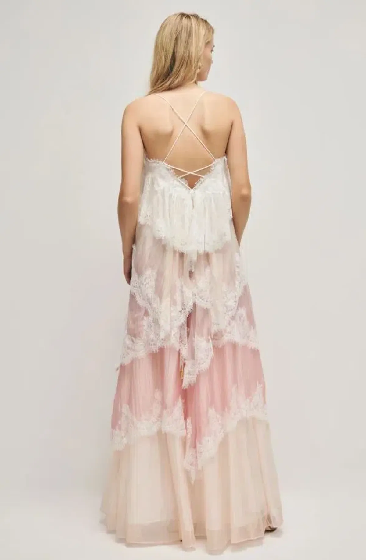 Aje Ophelia Lace Gown Pink 8 - Image 3