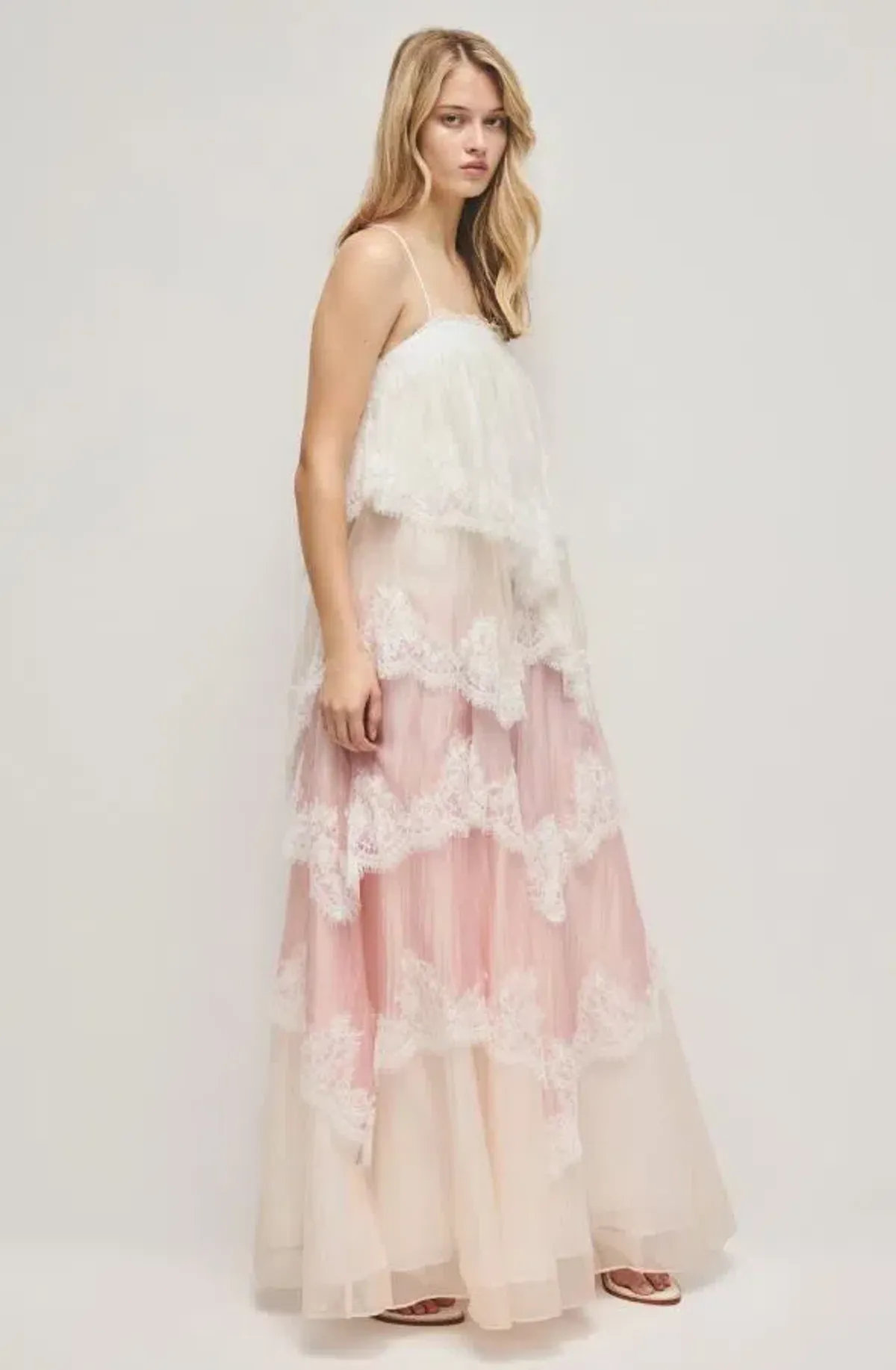 Aje Ophelia Lace Gown Pink 8 - Image 2