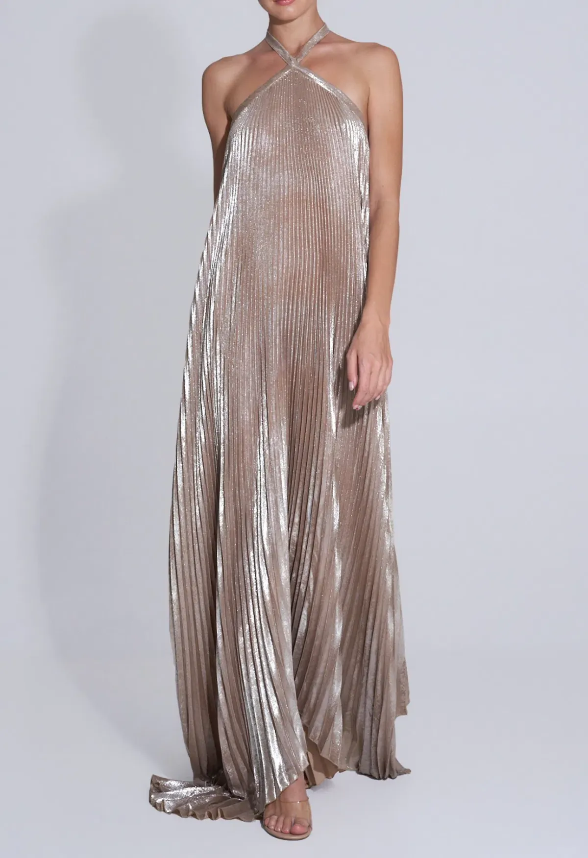 Lidee Deesse Gown size 10 Desert Shimmer - Image 3