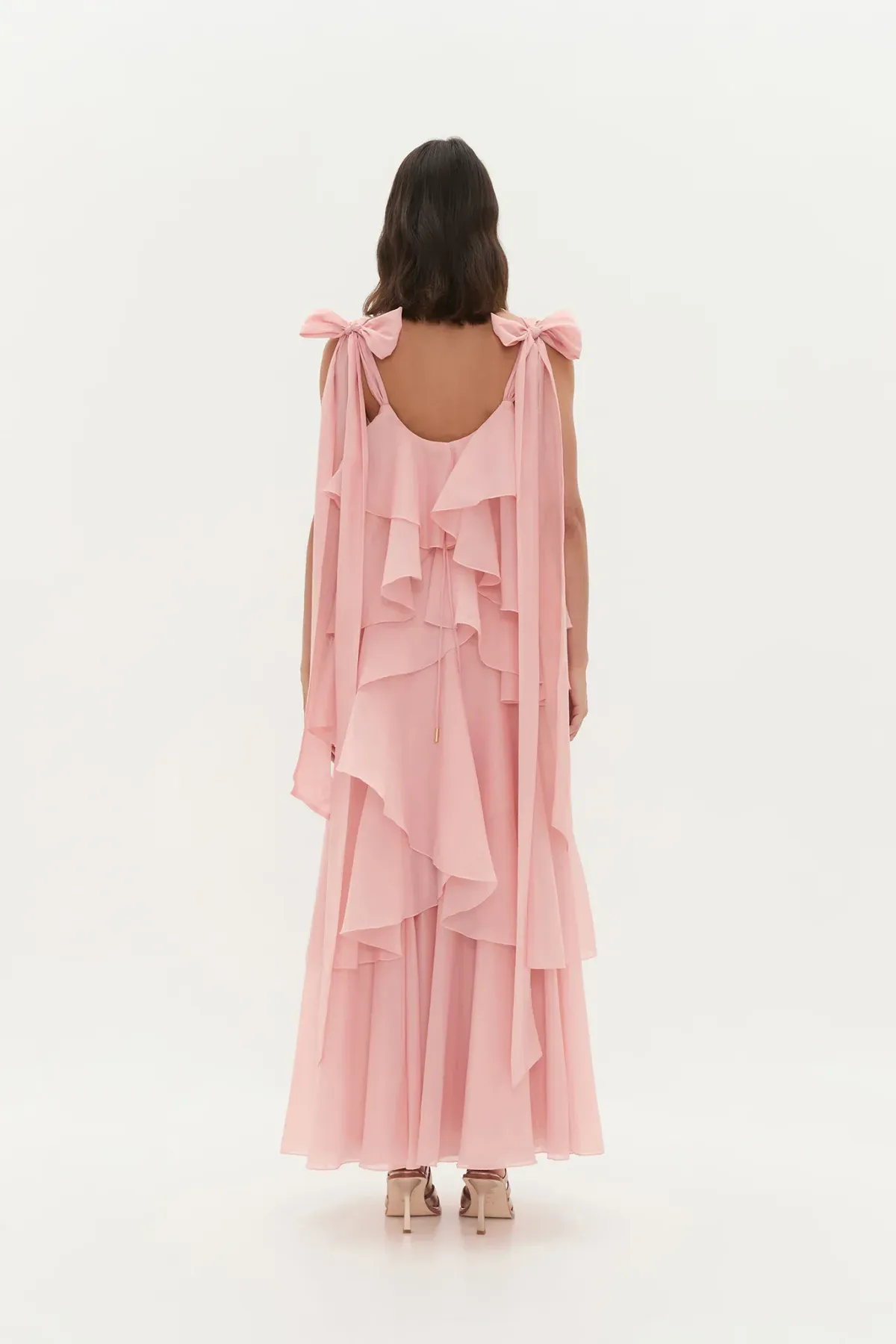 Aje Gracie Maxi Dress Size 16 in Muted Rose Pink - Image 4