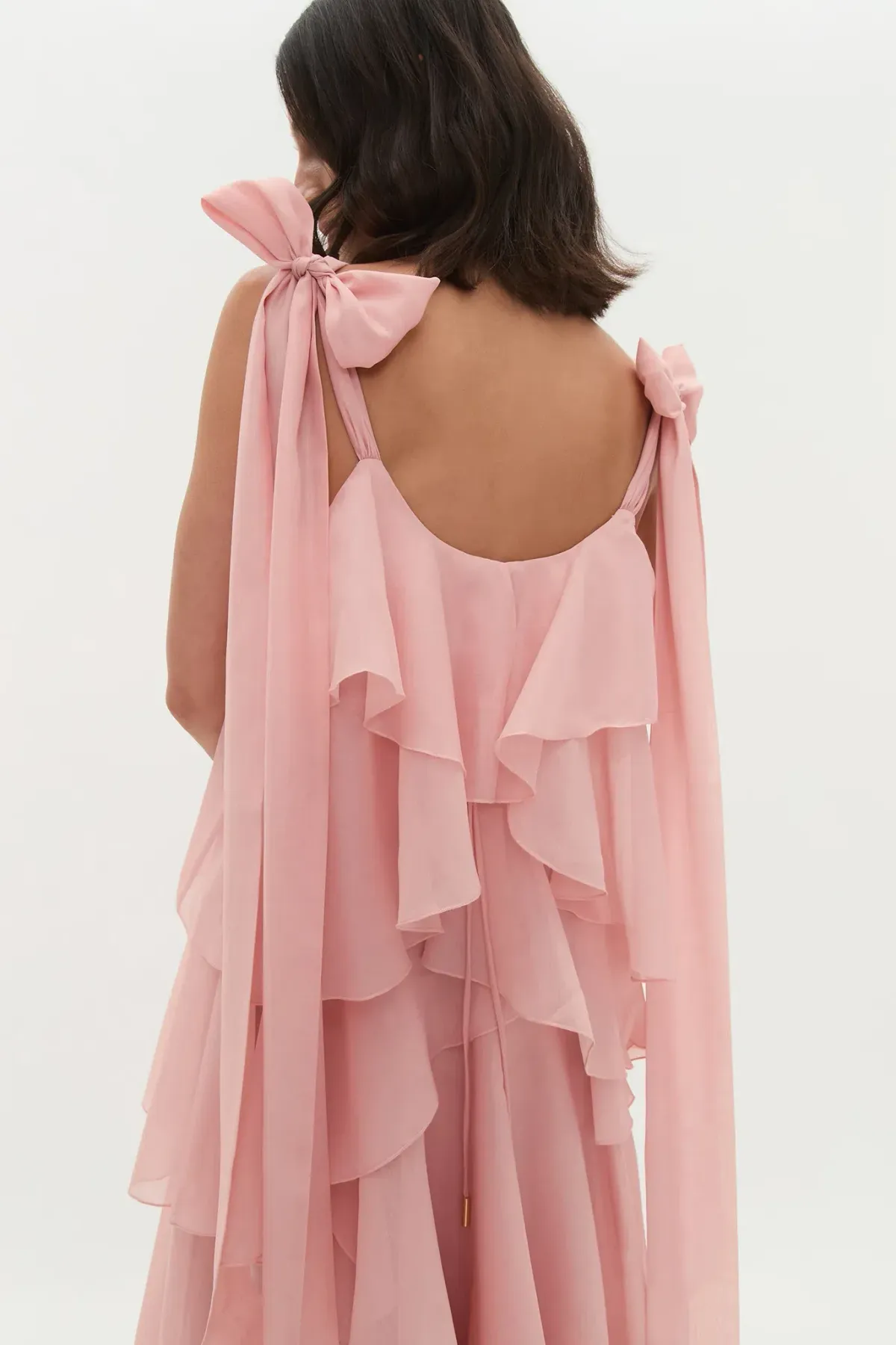 Aje Gracie Maxi Dress Size 16 in Muted Rose Pink - Image 3