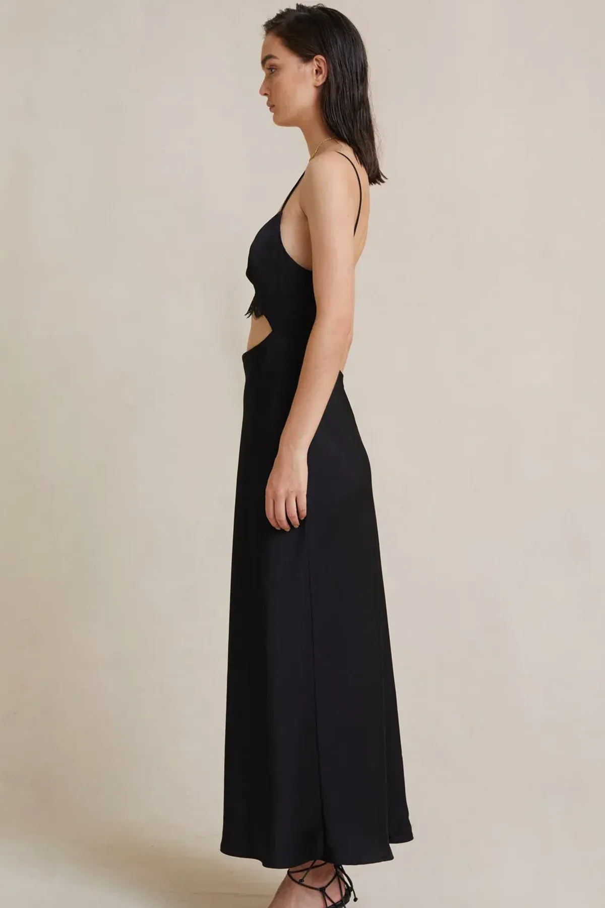 Valerie Midi Dress in Black from Bec + Bridge | Size 10 - Image 4