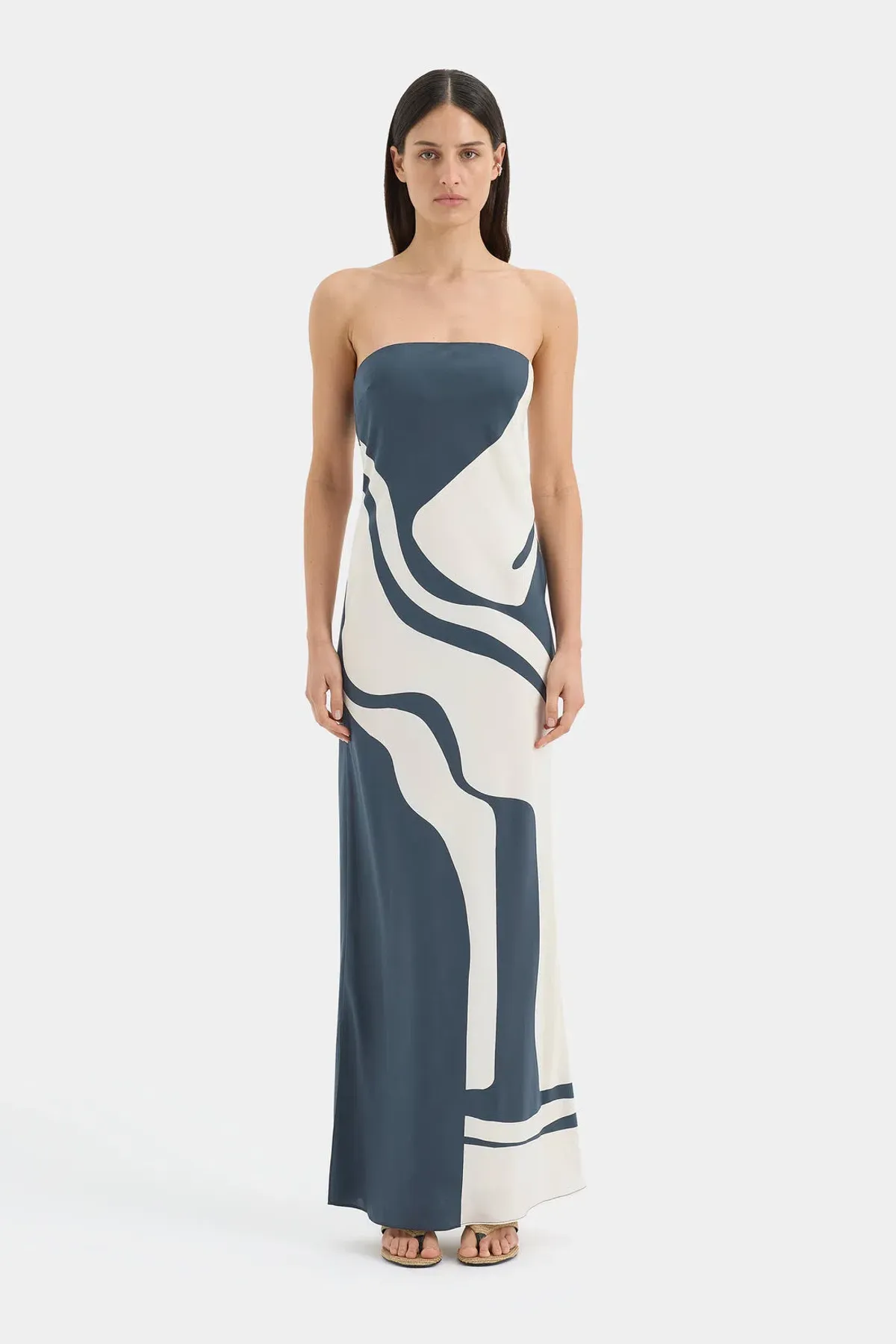 Sir. Lilou Strapless Midi Dress 6P - Image 1