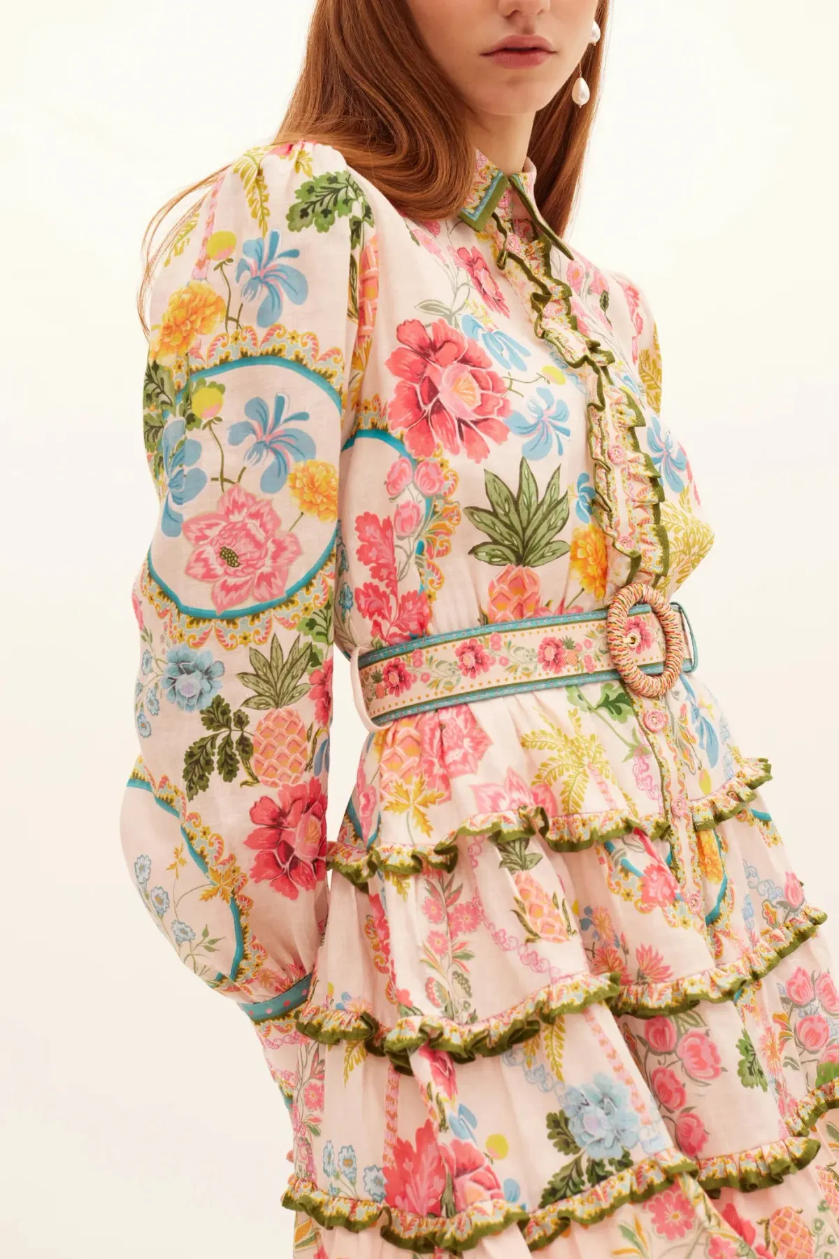 Kate Ford Prairie Frilled Layered Mini Size 8 - Image 2