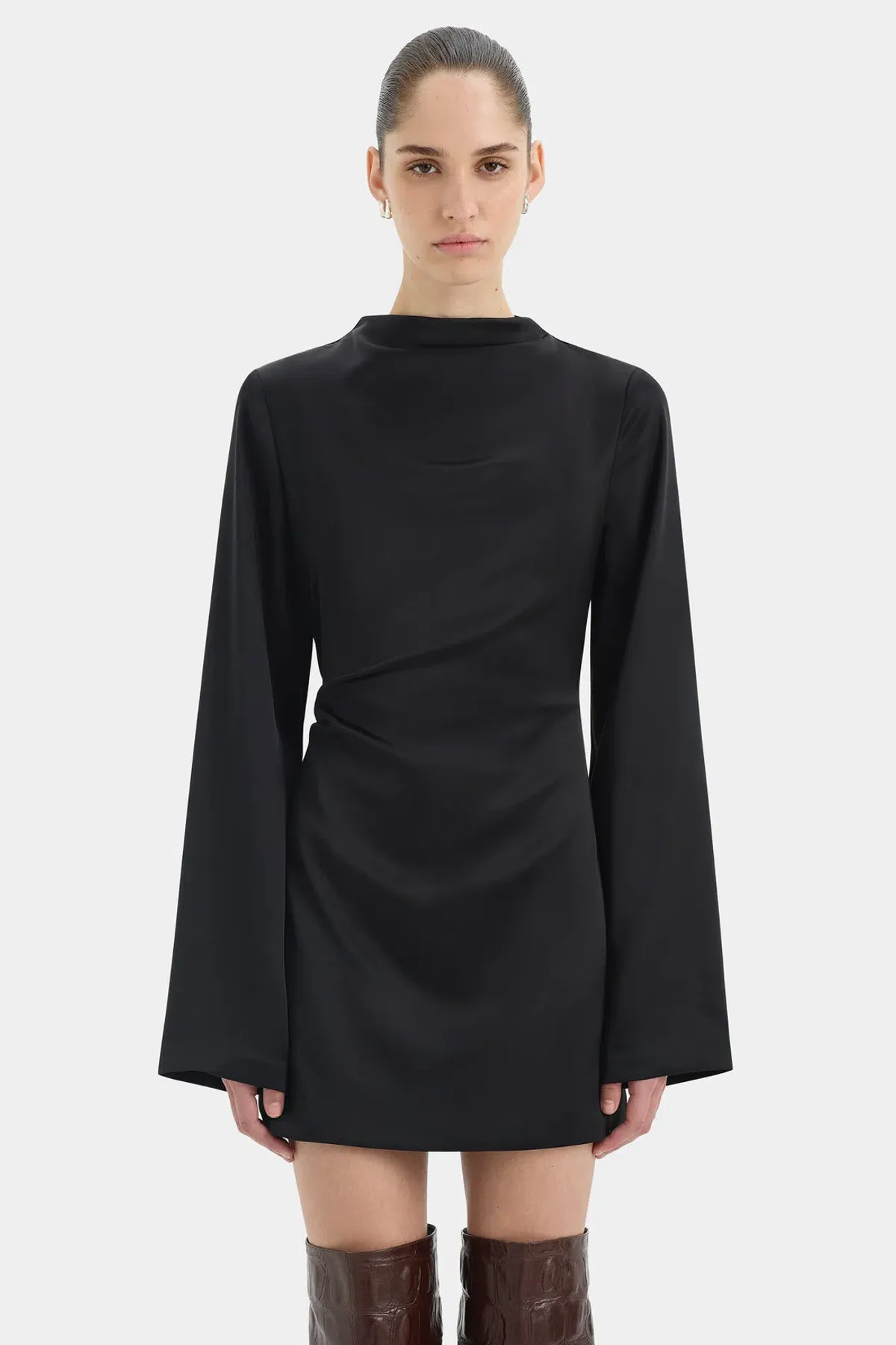 Sir. Yasmine Long Sleeve Mini Dress- 8 - Image 4