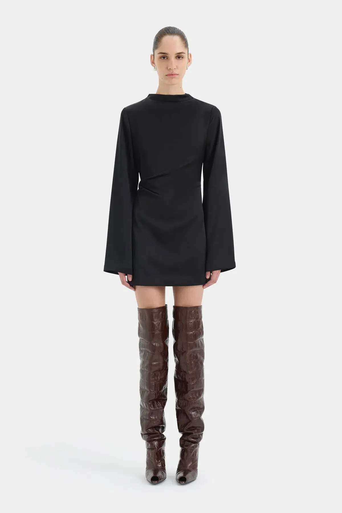 Sir. Yasmine Long Sleeve Mini Dress-10 - Image 2