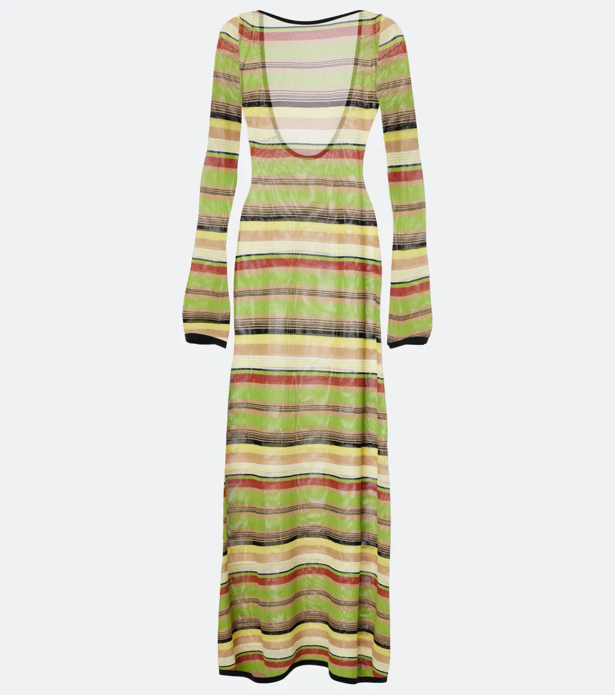 Sir the Label Coastline Low Back Striped Maxi Dress in Palm Stripe Size 2 / AU 10 - Image 3