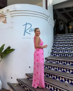 The Wolf Gang Sanja Slip maxi candy pink for rent on The Volte - image 2