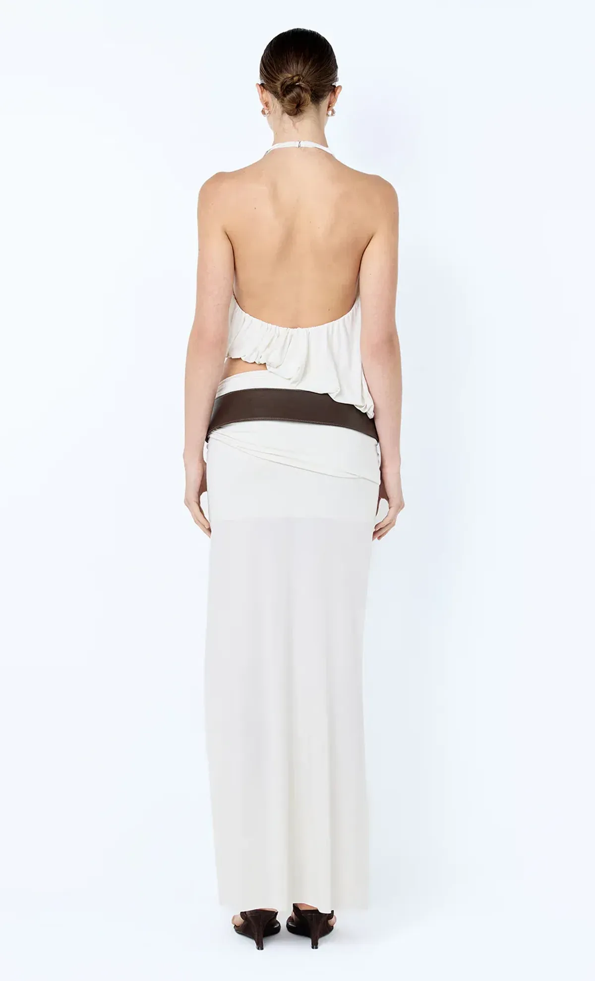 Bec and Bridge Cadence Racer Back Maxi Dress in Snow Cream White Size 8 - Image 5
