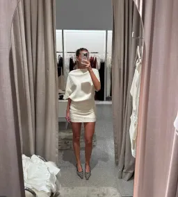 Bec and Bridge Jolene Mini Dress in Ivory 6 for rent on The Volte - image 1