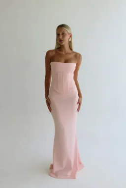 Hntr the Label, Louie Gown, BABY PINK Set, Size AU8 for rent on The Volte - image 2