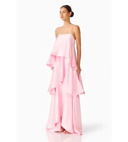 Elliatt Tilly Tiered Maxi Dress in Pale Pink Size 14 for rent on The Volte - image 3