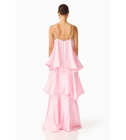 Elliatt Tilly Tiered Maxi Dress in Pale Pink Size 14 for rent on The Volte - image 6