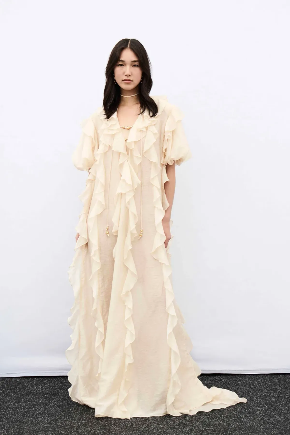 AJE VOYAGER MAXI DRESS Size 14 in Coconut Cream - Image 13