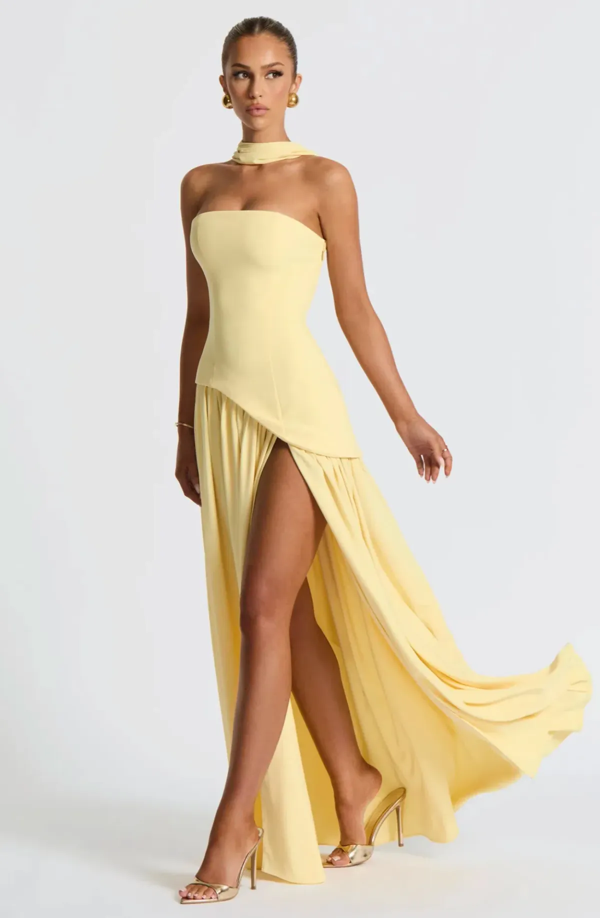 Maliyah Maxi Dress - Lemon - Image 2