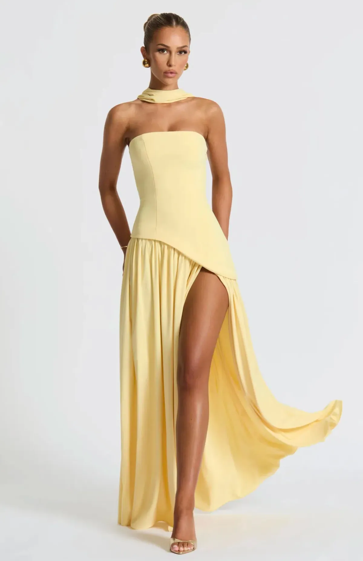 Maliyah Maxi Dress - Lemon - Image 4