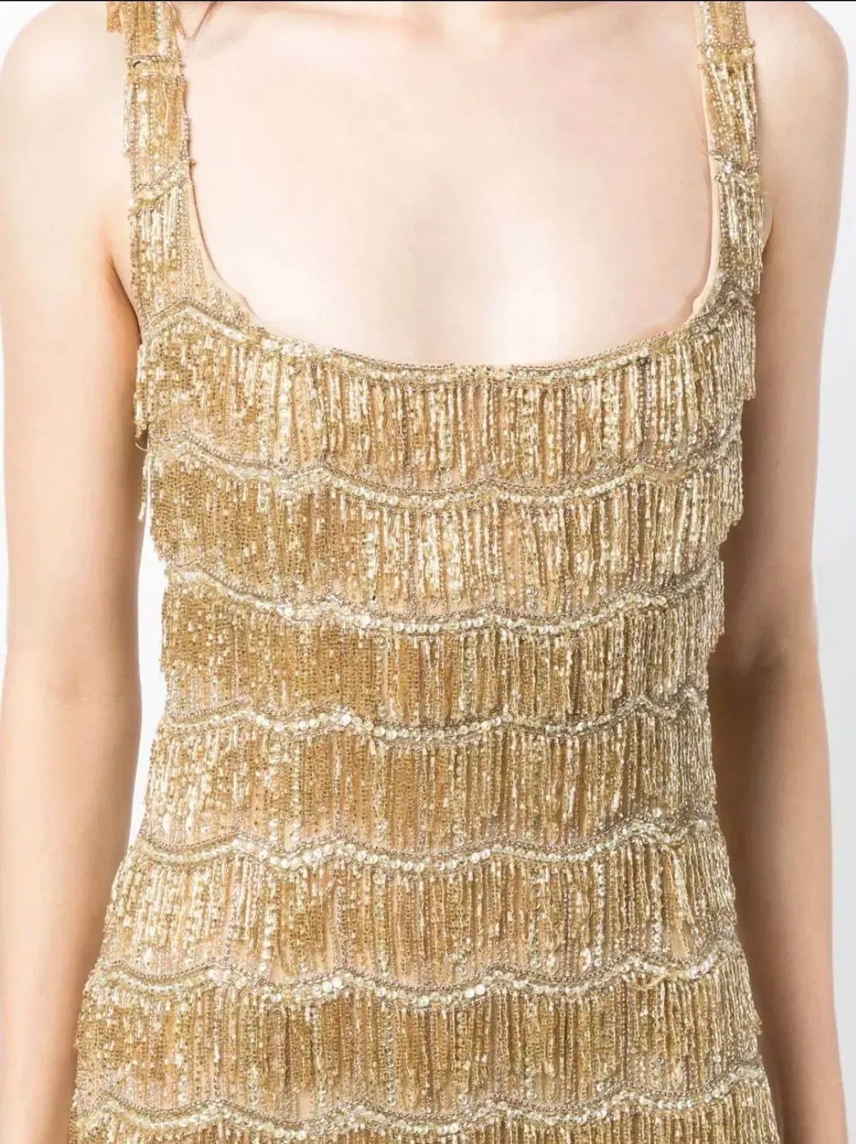 Rachel Gilbert Sadie Gown Gold 2/AU10 - Image 4