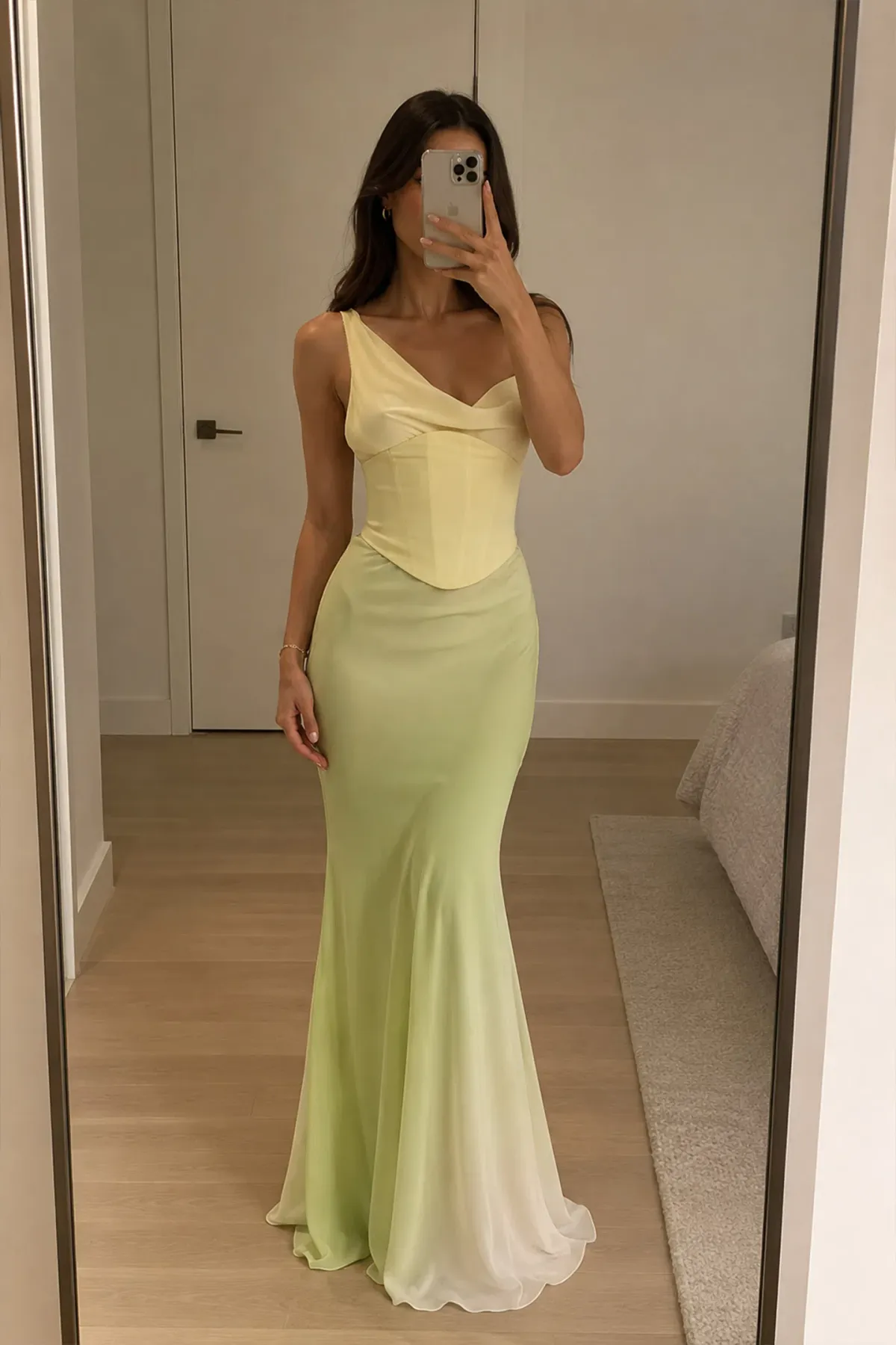 Natalie Rolt Hallie Gown with Corset in Citrus Size 1/AU 8 - Image 1