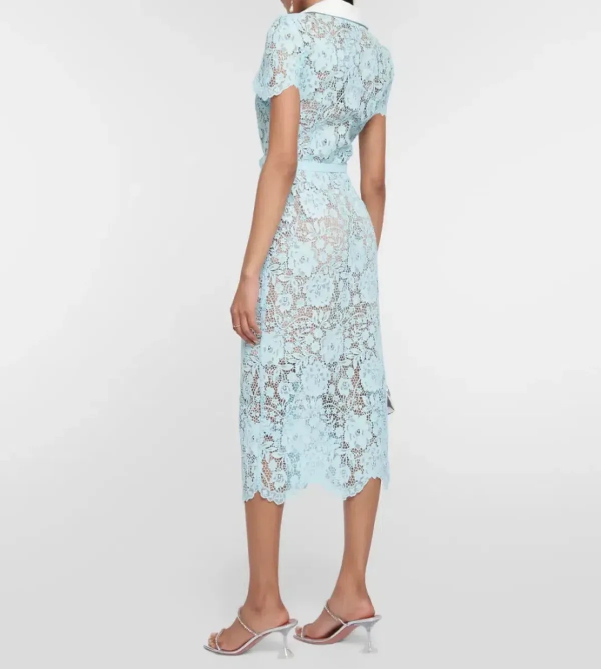 Self portrait lace midi dress - Image 3