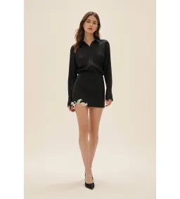 Rachel Gilbert Hallie Shirt & Mini Skirt Set in Black Size AU6 for rent on The Volte - image 1