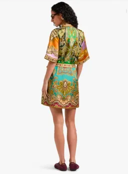 Alemais Clemenza Spliced Mini Dress Paisley print Size 10 for rent on The Volte - image 3