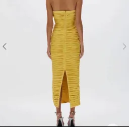 Rachel Gilbert Jensen Dress - Yellow - Size 3 (10/12) for rent on The Volte - image 4