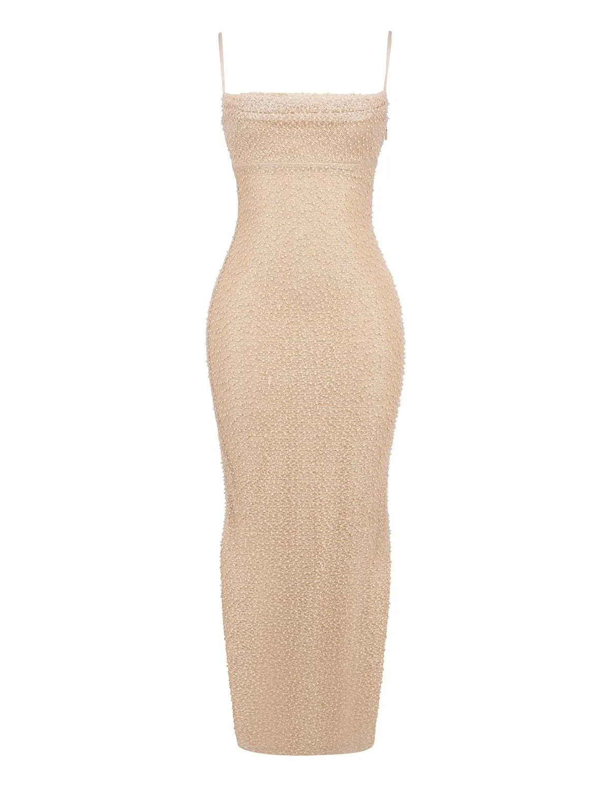 House Of Cb Calla Embellished Maxi Dress Apricot Size 10 - Image 4