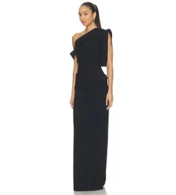 Rachel Gilbert Rowana One Shoulder Gown in Black Size AU12 for rent on The Volte - image 2