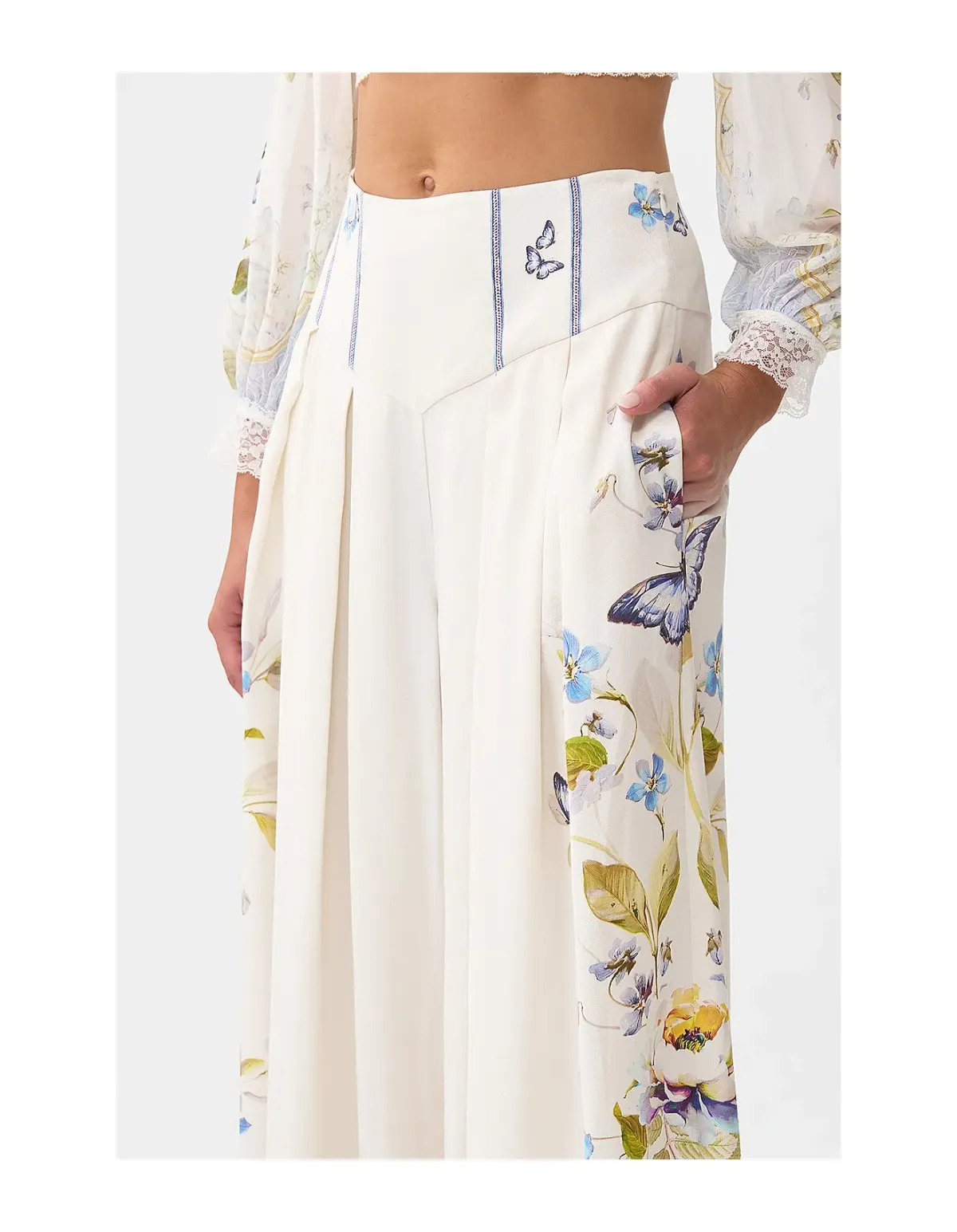 Camilla Corset Waist Wide Leg Pant botaball Size 8 - Image 4
